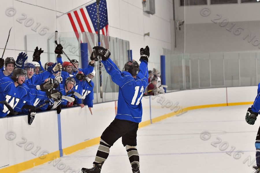 Wheaton College Men\'s Ice Hockey vs Middlesex Community College. - Photo By: KEITH NORDSTROM